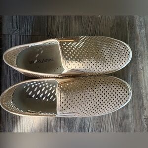 SeaVees Perforated Slip-On Sneakers Tan Beige